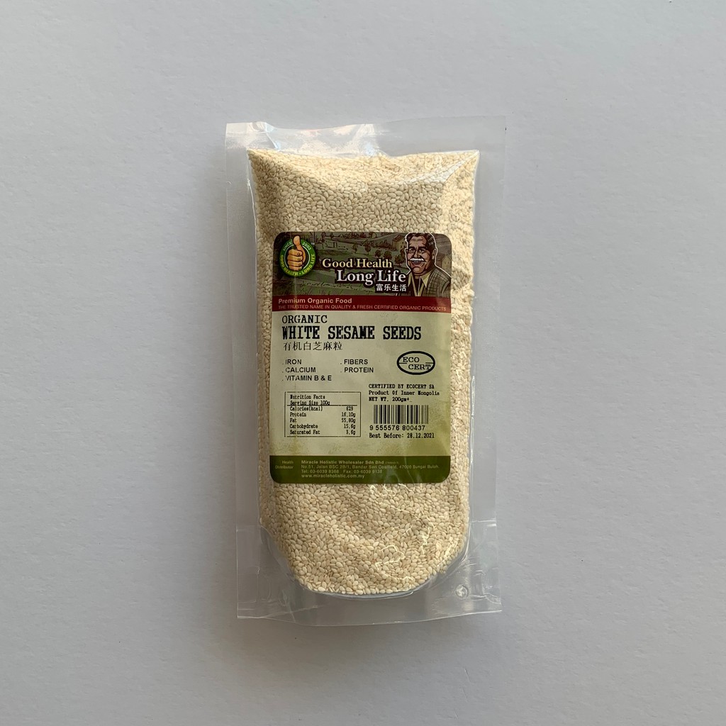 MIRACLE HOLISTIC ORGANIC WHITE SESAME SEED 200G